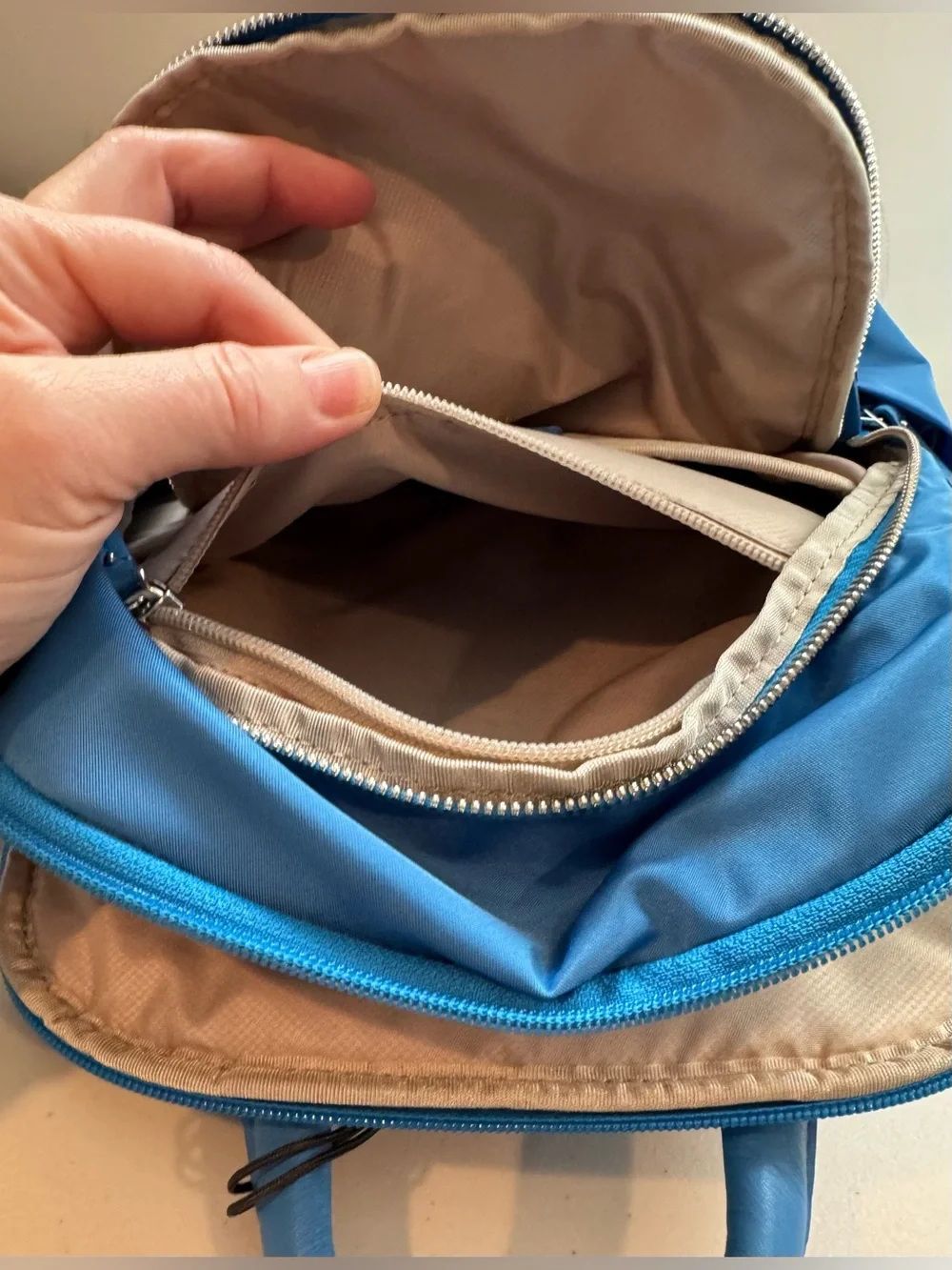 Tumi Voyageur Daniella Small Backpack in Bright Blue Nylon